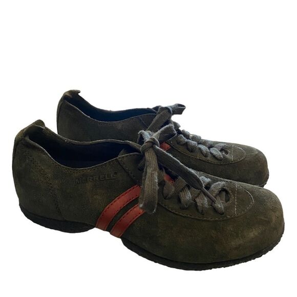 Merrell Yew Green Duet Air Cushion Suede Sport Hiking Slip Resistant Sneakers 6 - Picture 2 of 6